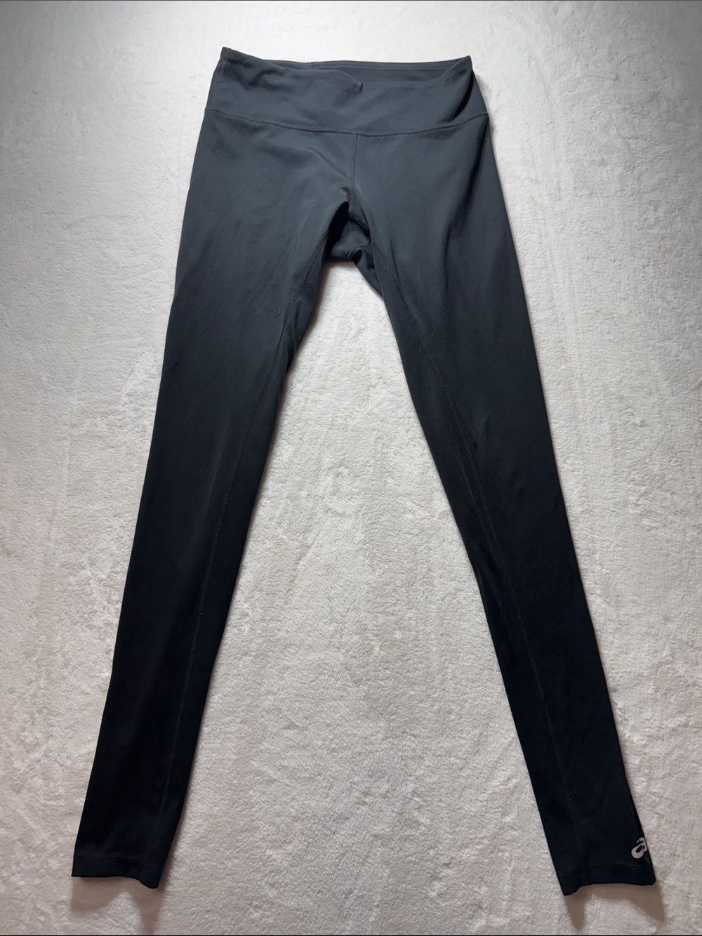 Asics Black Performance Leggings with Subtle Logo